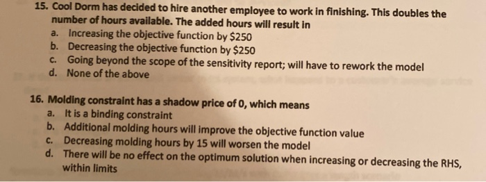 3 e 2 1 Microsoft Excel 16.0 Sensitivity Report 2