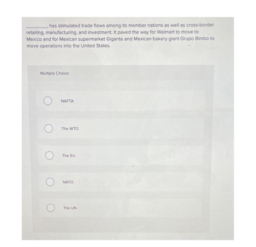 has stimulated trade flows among its member