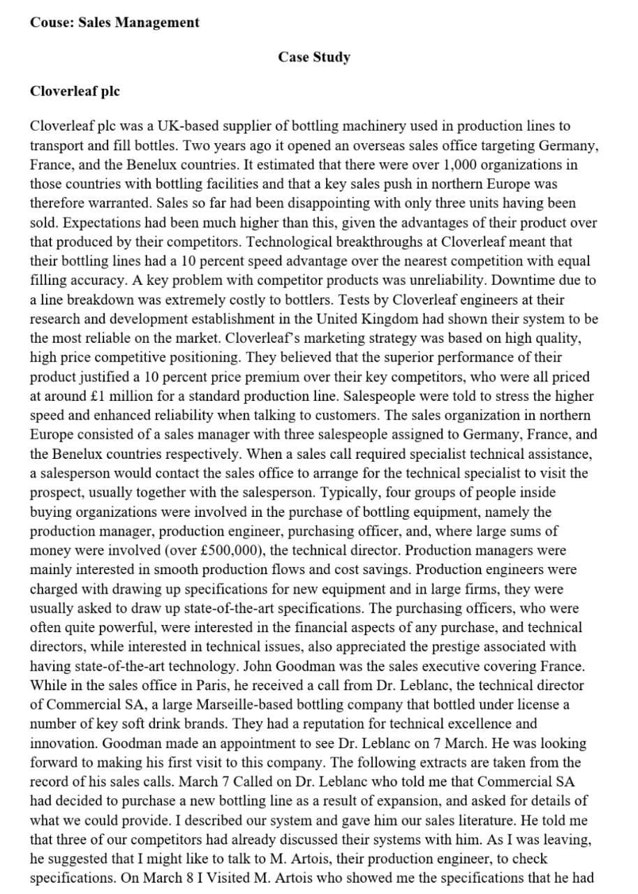 Cloverleaf plc Cloverleaf plc was a UK-based