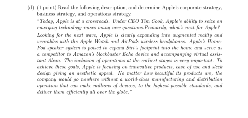 Short answer questions (a) (0.5 points) Briefly