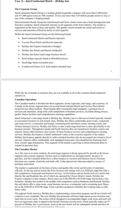 Case write up should include the following