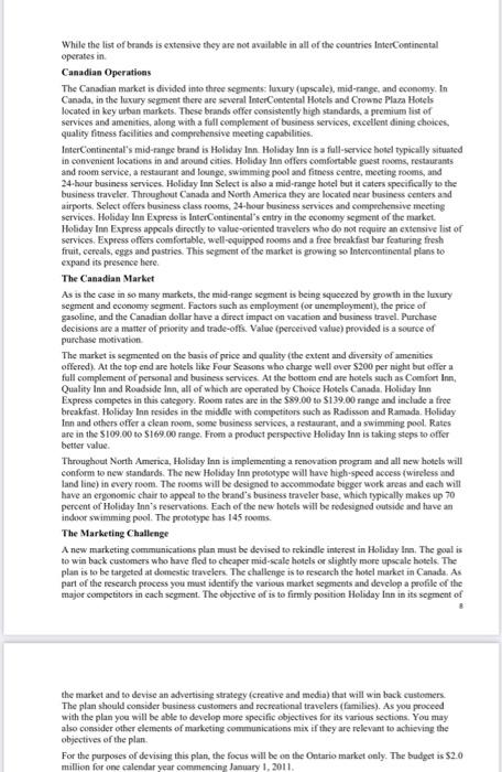 Case write up should include the following