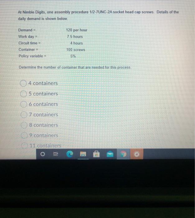 At Nimble Digits, one assembly procedure