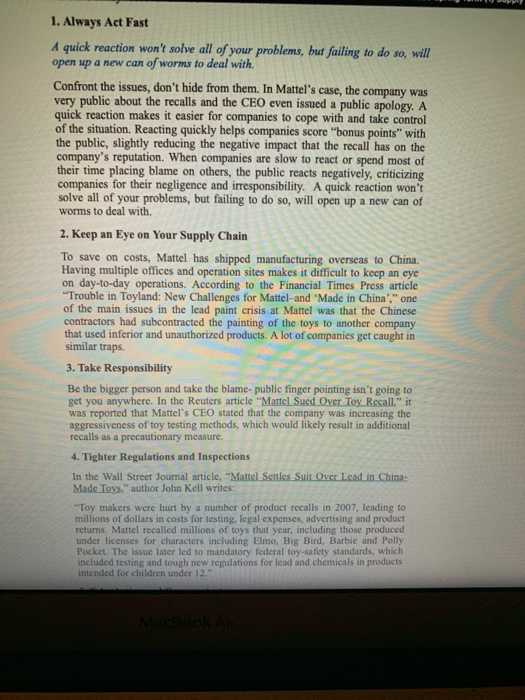 which one do you belive is the most important one