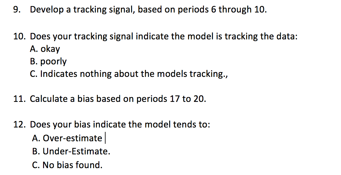 Below is a trend adjusted model fitted to