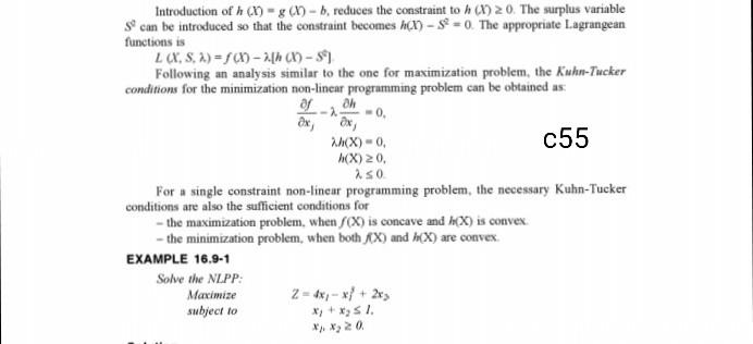 Introduction of h() - () - reduces the constraint