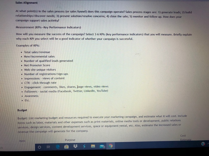 hello, i need help with this marketing plan , the