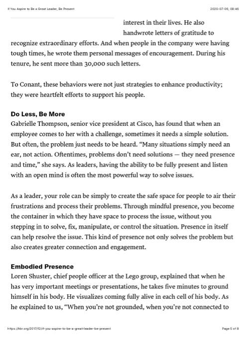 What did you learn from this article? - What can