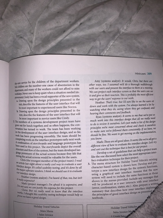 can you answer mini case #2 page 309 in the