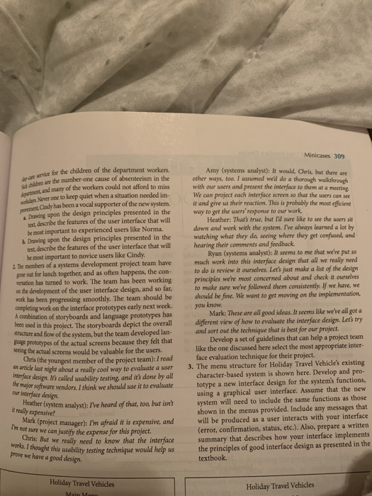 can you answer mini case #2 page 309 in the