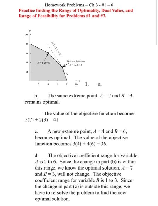 Homework Problems - Ch 3 - #1 - 6 Practice