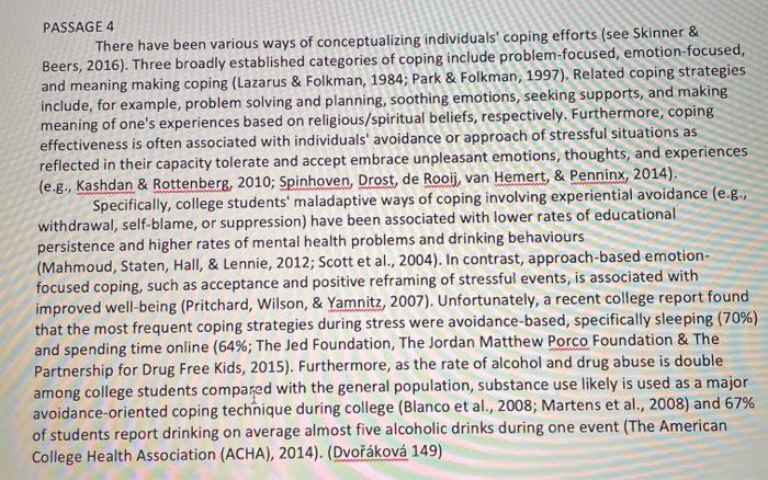 PASSAGE 4 There have been various ways of