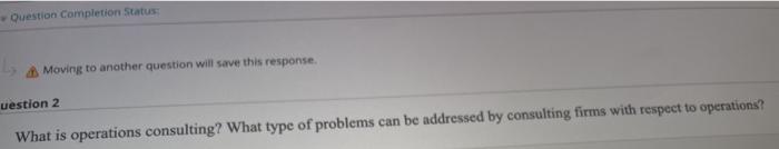 Question Completion Status Moving to another