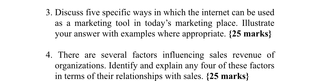 3. Discuss five specific ways in which the