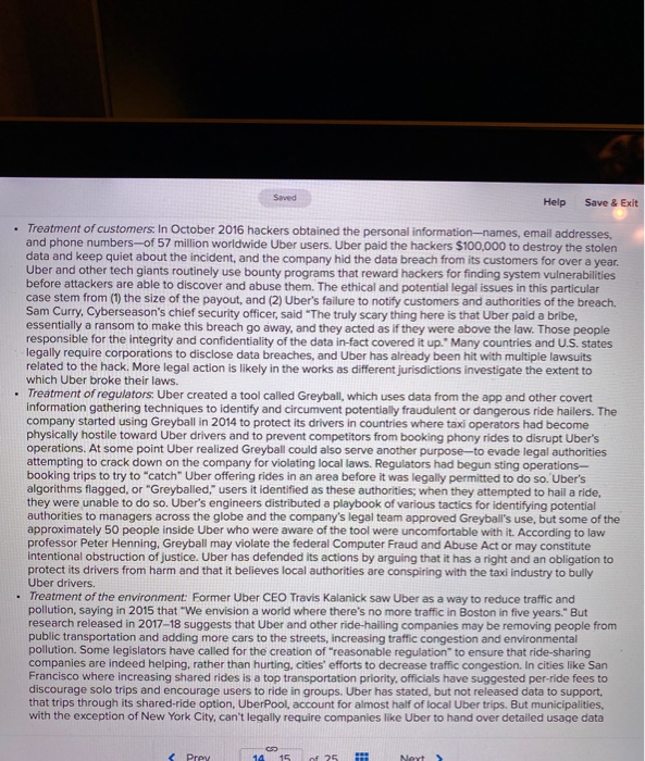 Saved Help Save & E Required information Uber