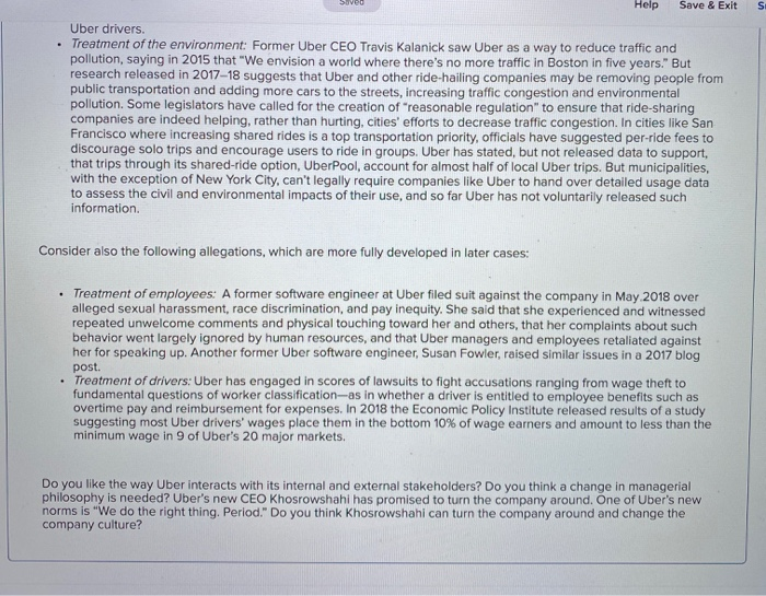 Saved Help Save & E Required information Uber