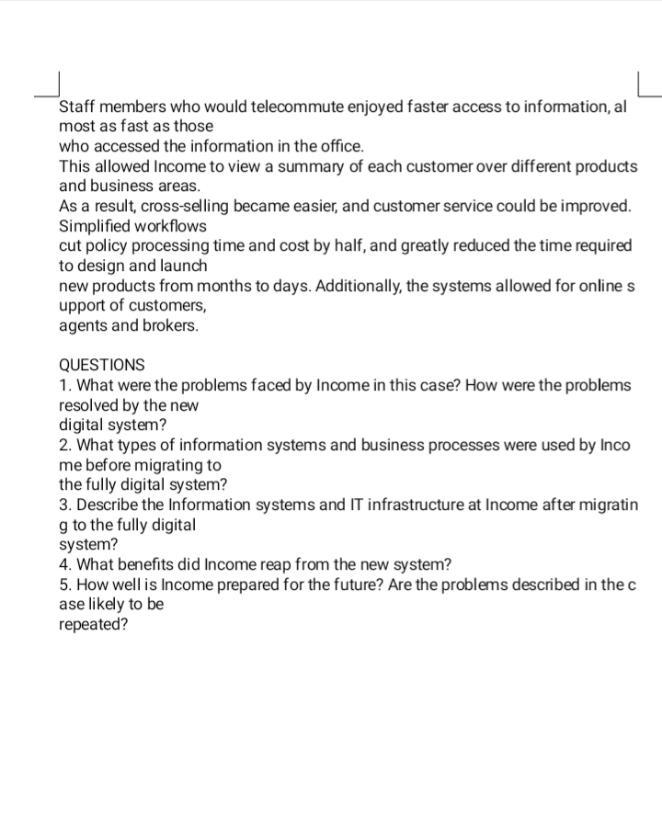 it Q5: Read the Case Study and attempt the