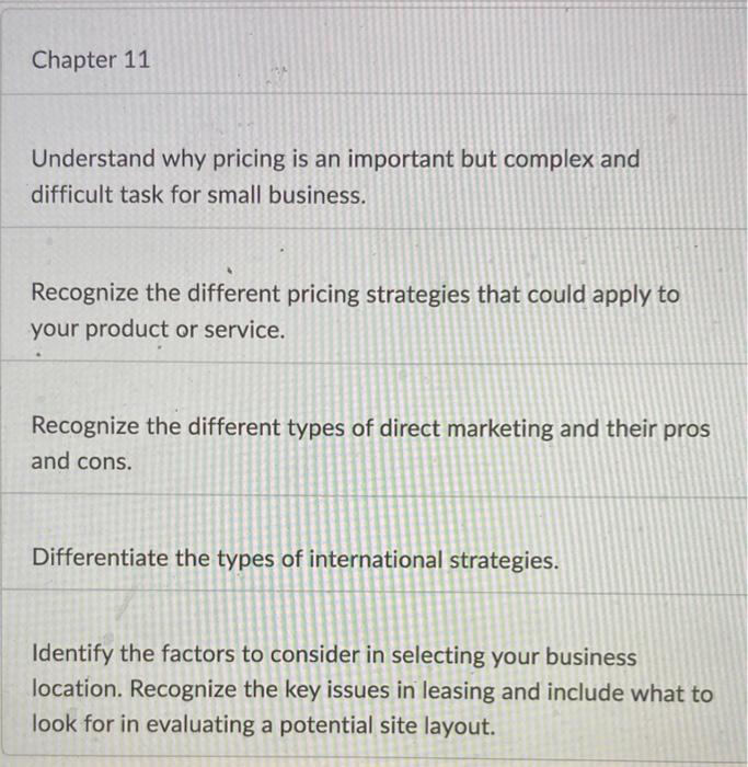 Chapter 9 Recognize the steps of the marketing