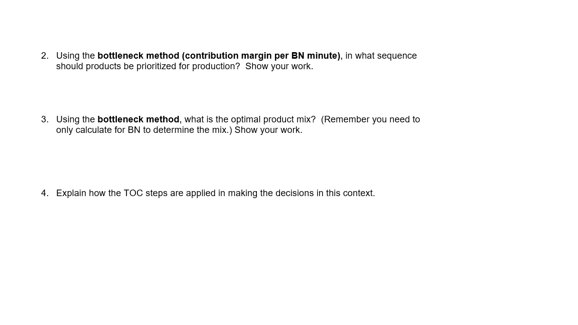 Problem 4 Schmidt Industries makes four different