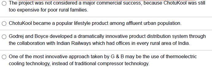 Which one is false about the "ChotuKool" project?