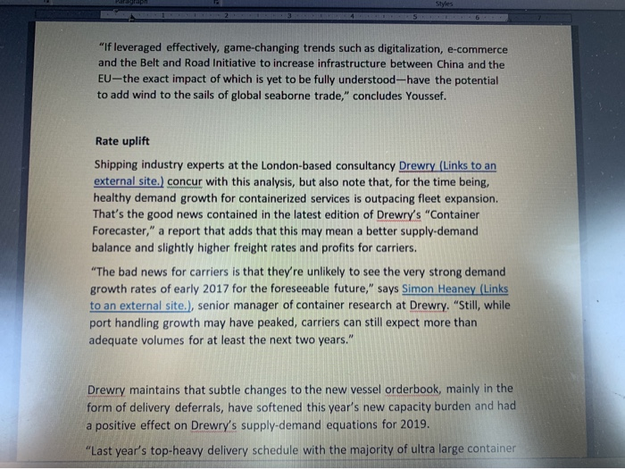 Answer the following questions: 1. Discuss the