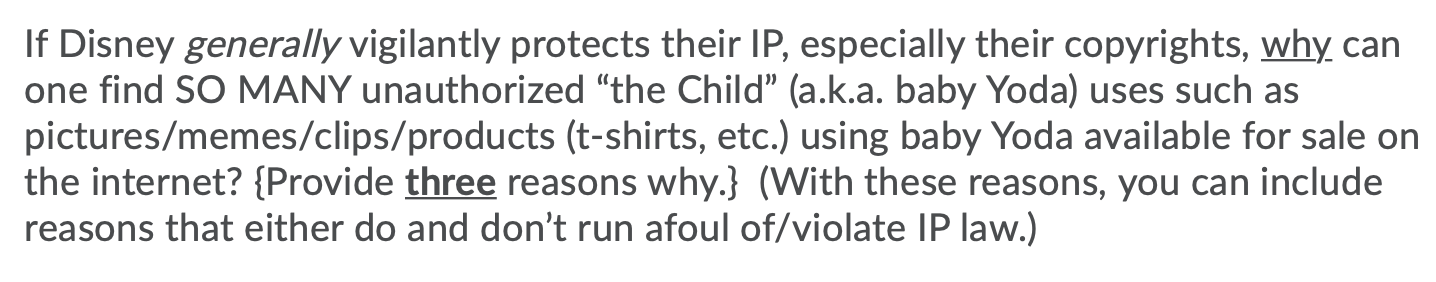 If Disney generally vigilantly protects their IP,