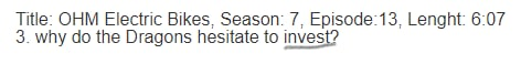 Title: OHM Electric Bikes, Season: 7, Episode: