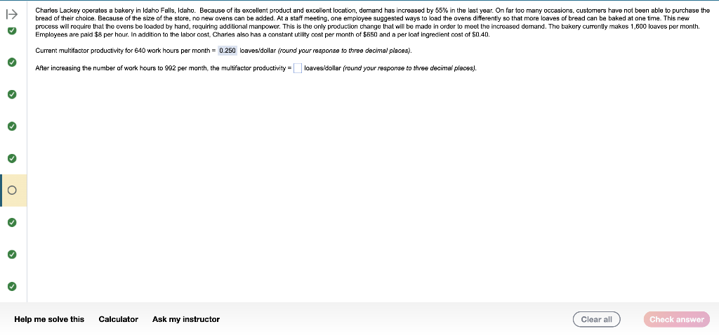 Productivity question on MGT 124 Employees are