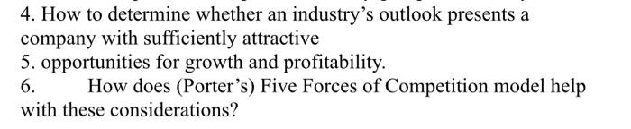 4. How to determine whether an industry's outlook