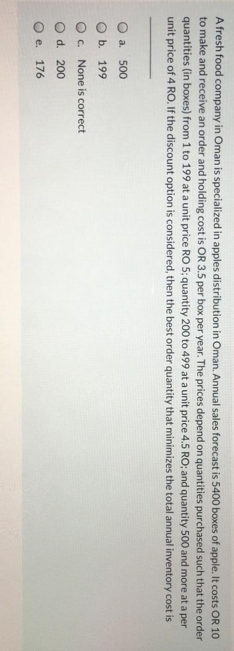 A fresh food company in Oman is specialized in