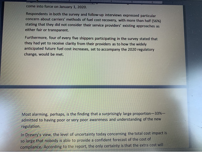 Answer the following questions: 1. Discuss the