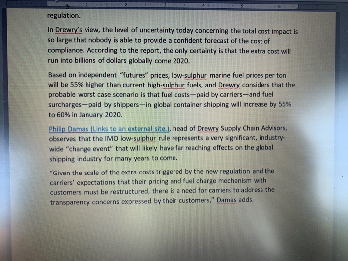 Answer the following questions: 1. Discuss the