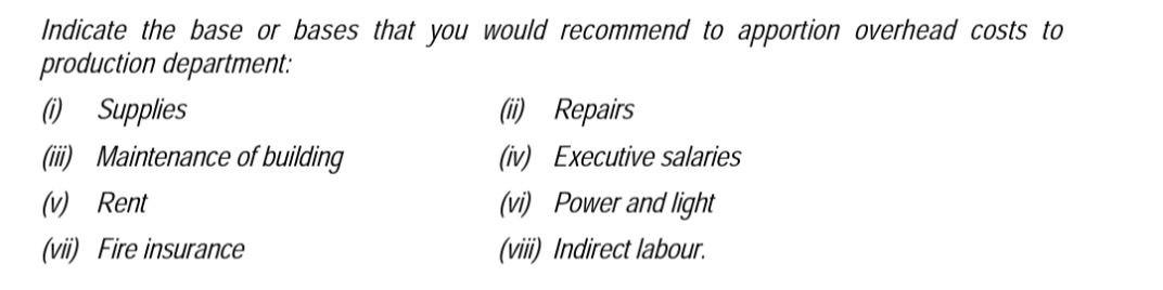 Indicate the base or bases that you would