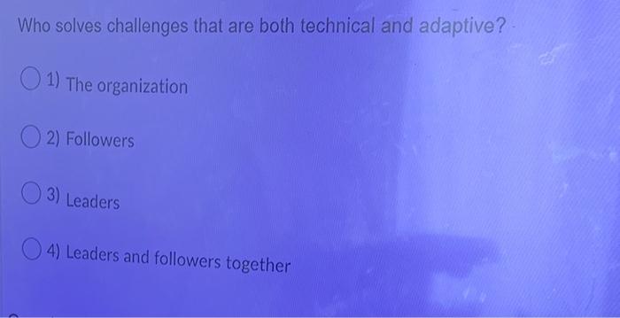 Who solves challenges that are both technical and