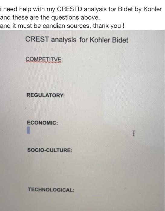 hi there, i need help With CRESTD analysis for