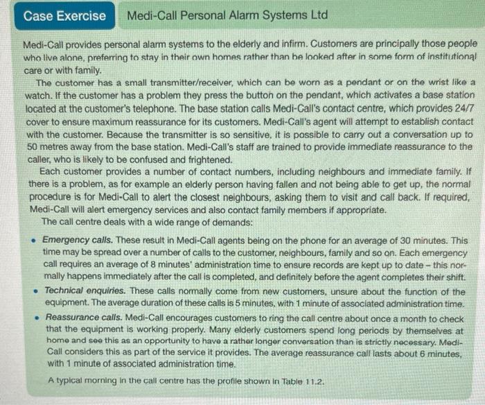 When does Medi-Call's call centre enter the