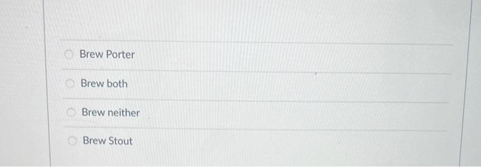 A local brewing company is trying to decide which