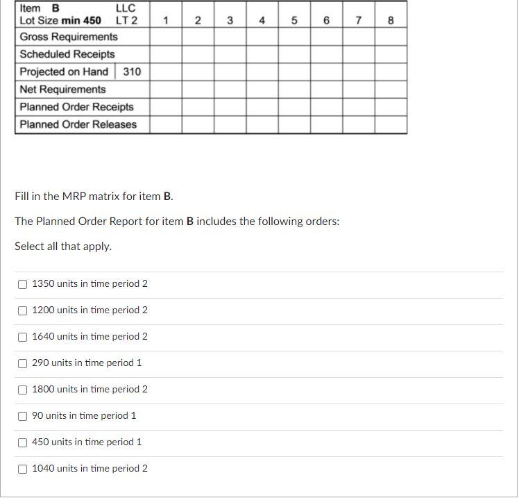 Question 48 2 pts Given the following product