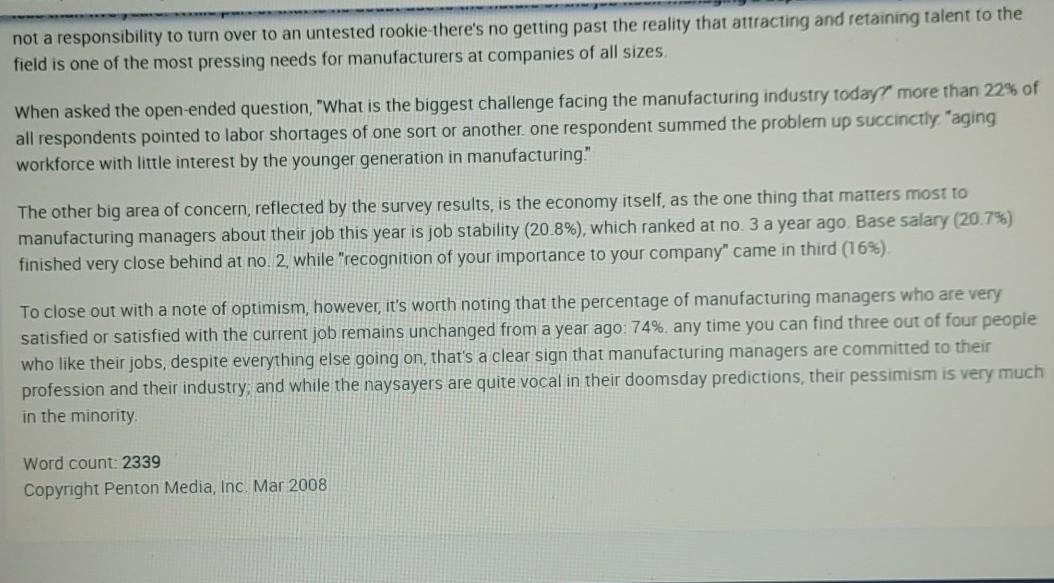 Instructions Directions Read the Proquest article