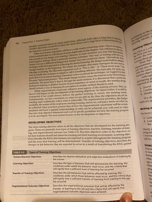 1. Select one of the objectives at the beginning