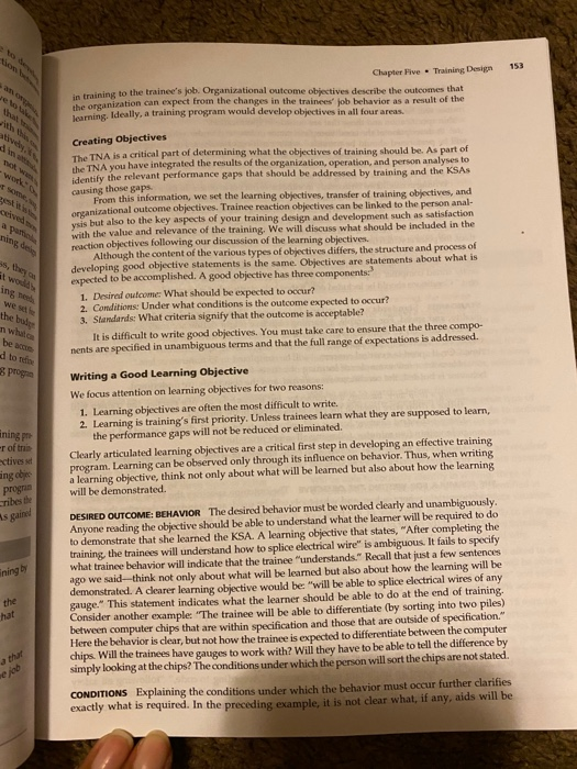 1. Select one of the objectives at the beginning