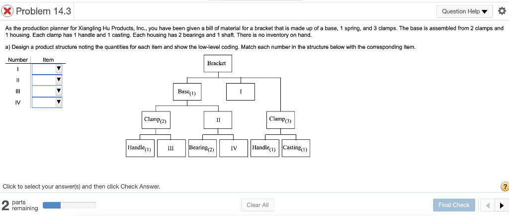 X Problem 14.3 Question Help As the production