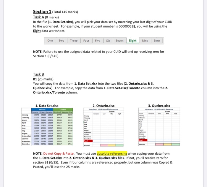 Section 1 (Total 145 marks) Task A (O marks) In