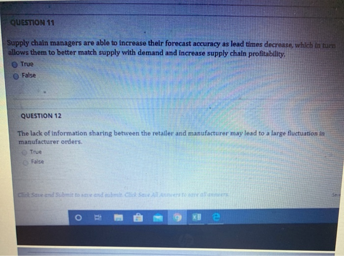 QUESTION 6 Demand Information sharing between