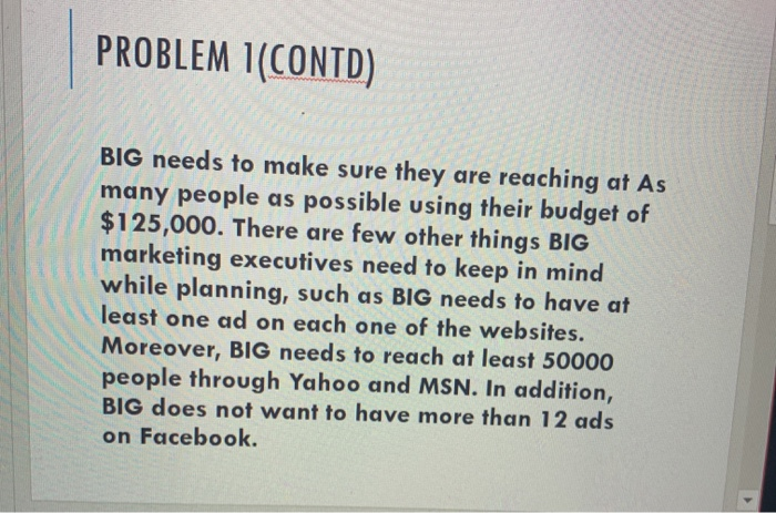in excel and finding the variable, onjective and