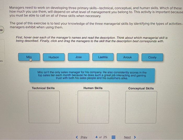 Managers need to work on developing three primary