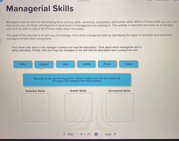 Managers need to work on developing three primary