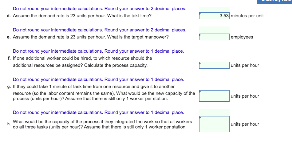 Consider a process consisting of three resources.