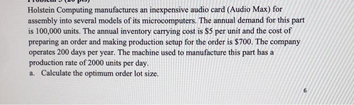 Holstein Computing manufactures an inexpensive