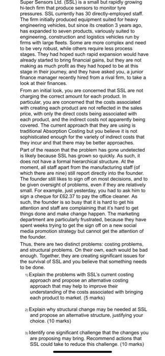 SECTION B Read the case study and answer ALL of